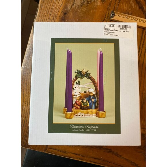 Nativity Advent Decorations Advent Candle Holder, Nativity Scene By Roman’s New - Picture 1 of 6